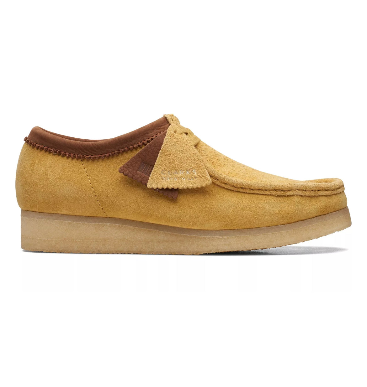 Clarks Originals Mens Wallabee Moccasin Yellow Suede Casual shoes