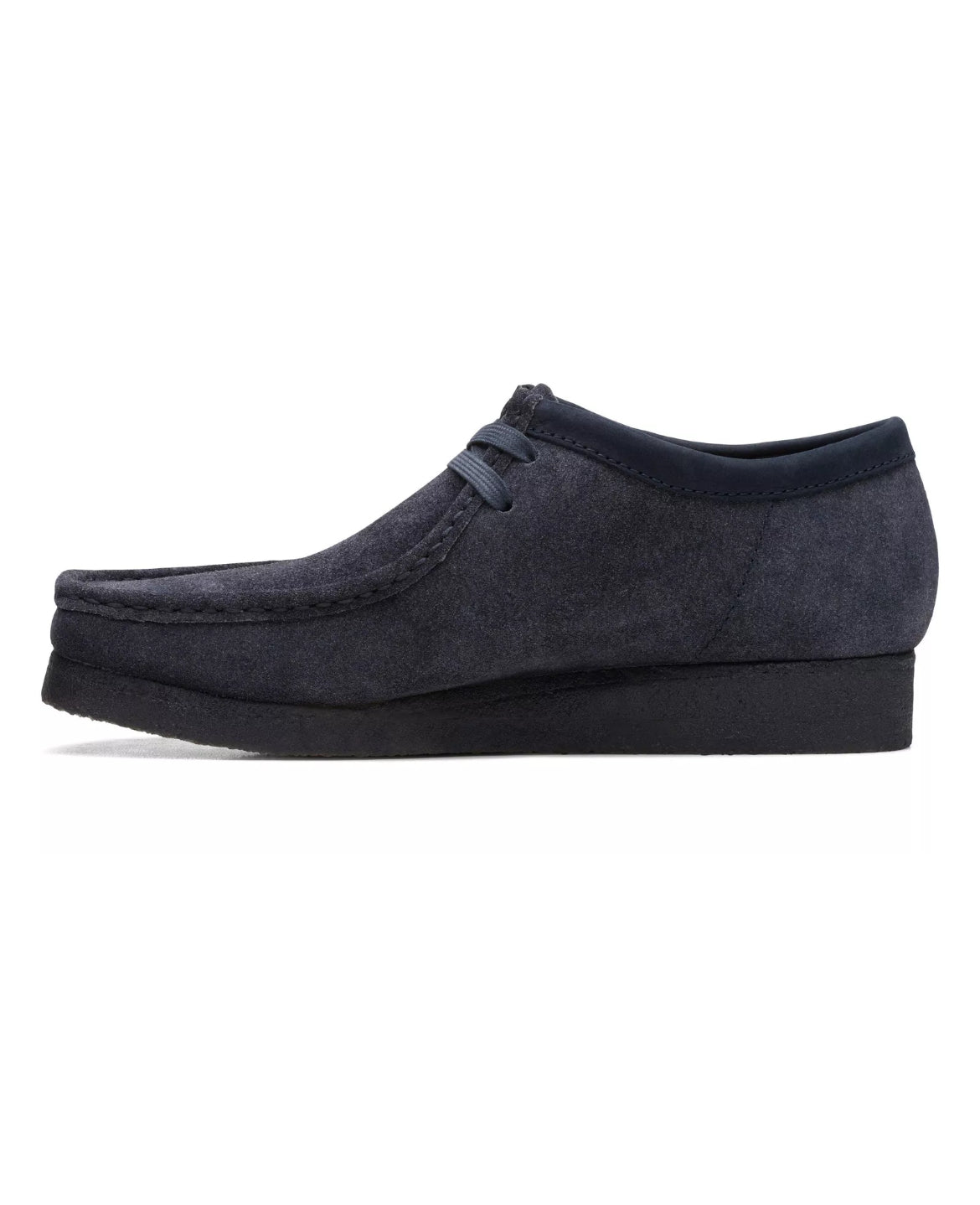 Clarks Originals Mens Wallabee Moccasin Blue Suede Casual Shoes